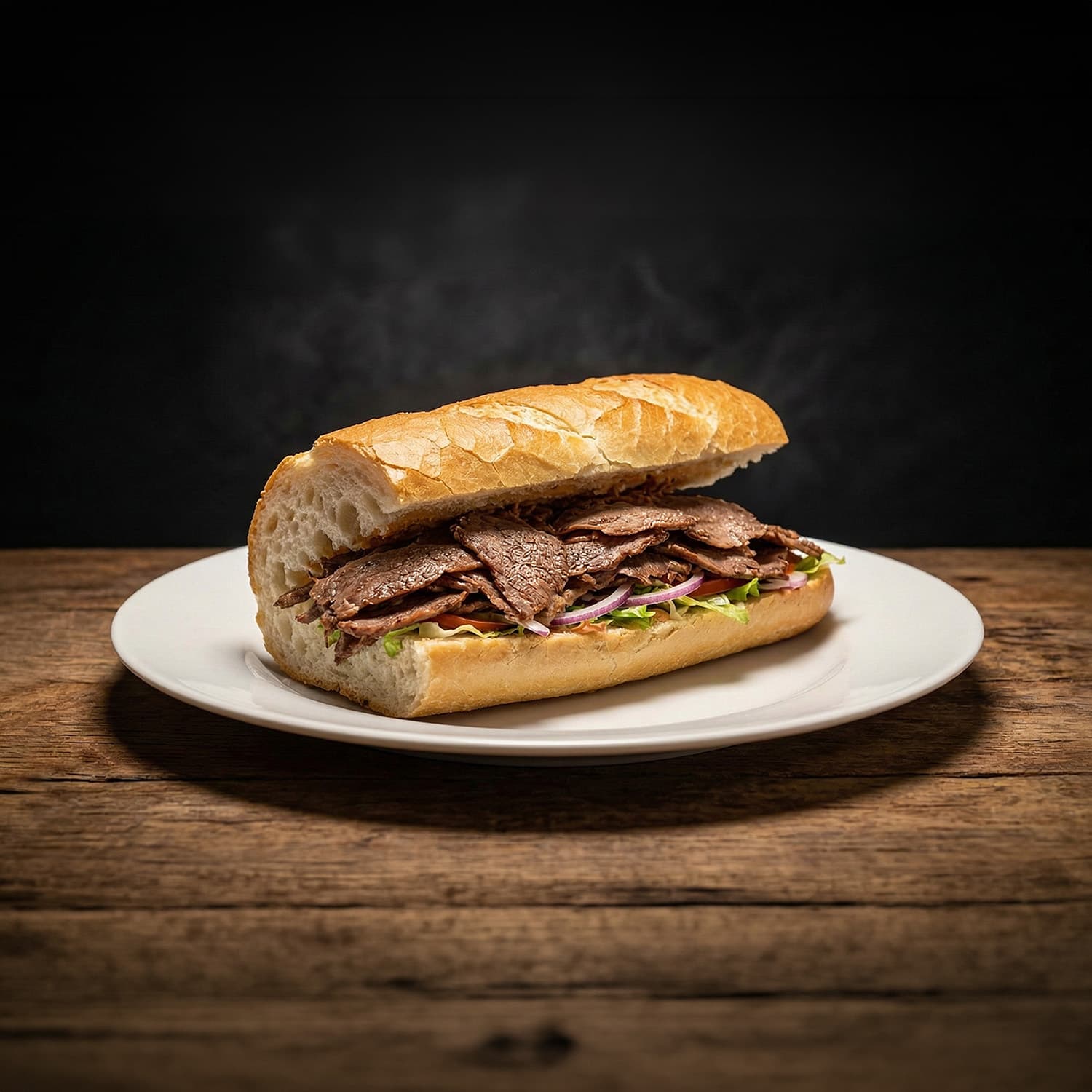 Siyaz Yarım Ekmek Arası Et Döner